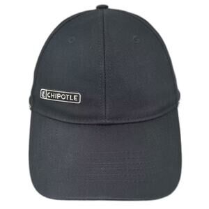 Loomstate Chipotle Baseball Cap Black White Strapback Hat One Size Adjustable